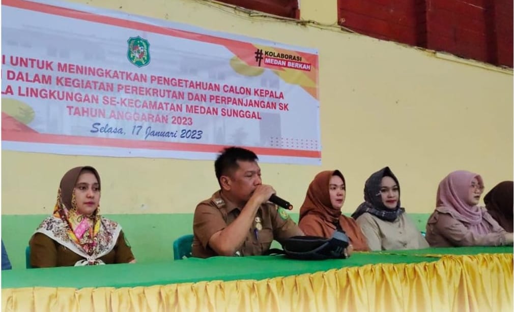 Kecamatan Medan Sunggal Gelar Sosialisasi Tingkatkan Kapasitas dan Kualitas Kepling (17 Januari 2023)